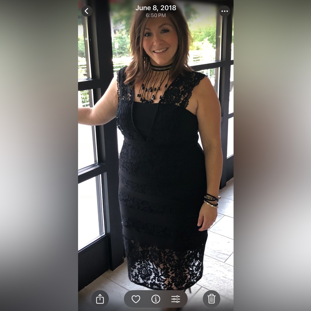Elegant Black Lace Dress